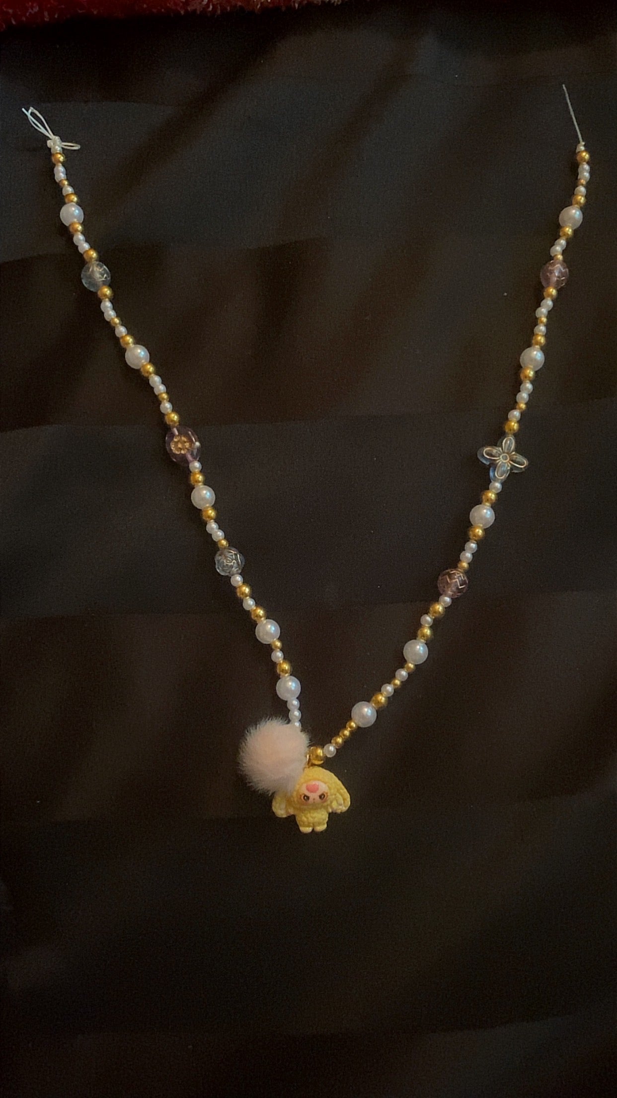Kawaii Cartoon Labubu Lookalike Necklace